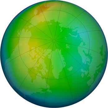 Arctic ozone map for 1996-12